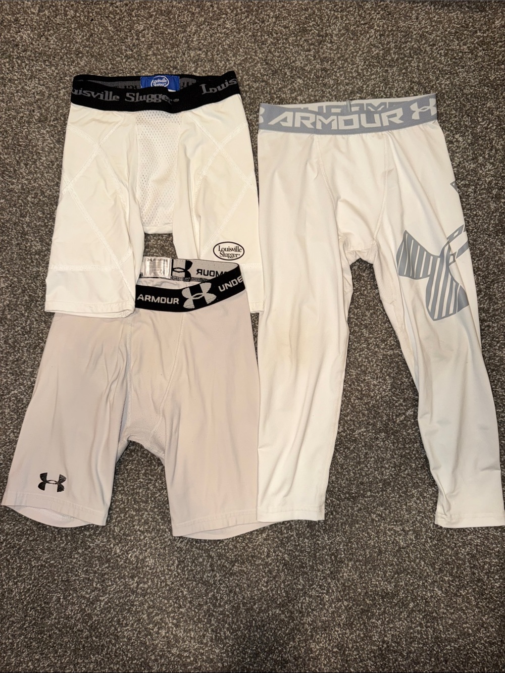 Boys Sports Lot Size M - UA Compression Shorts & Tights, LS Shorts